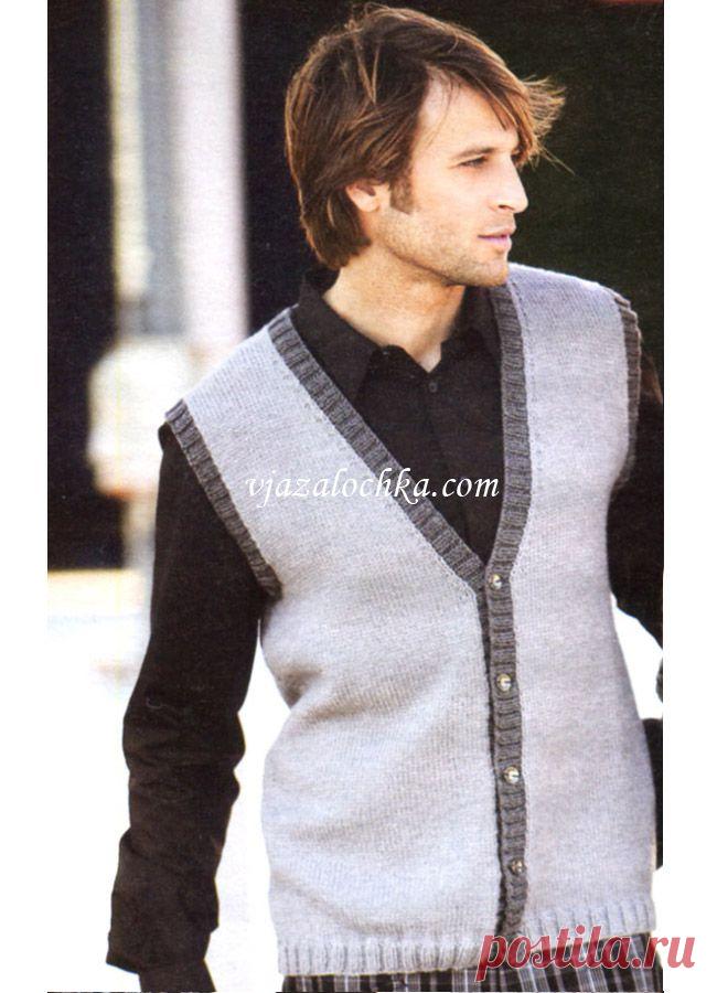 Жилет делового стиля для офиса