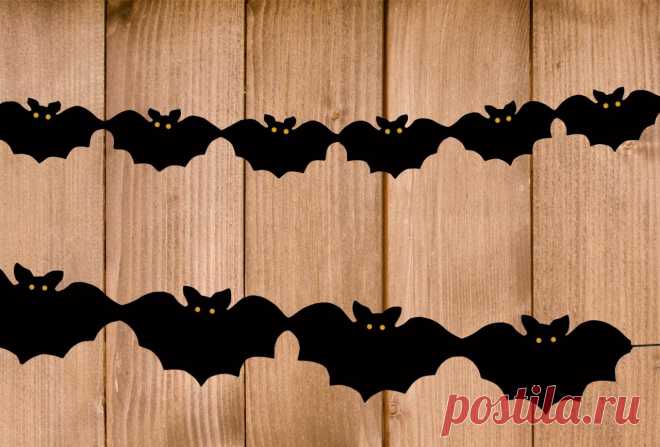 Halloween Girlande basteln: Bastelvorlage und Anleitung - [GEOLINO]