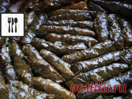 Сарма Долма из виноградных листьев с рисом. Без мяса по-турецки/Япрак сарма/Видео Рецепт