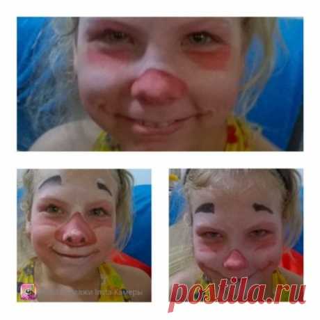 В поисках пятачка. #пятачок #аквагрим #хрюшка #поросёнок