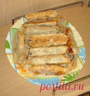 Самые вкусные рецепты.: Слоёные трубочки с вишней.