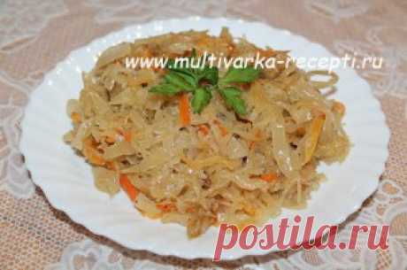 Капуста квашеная в мультиварке