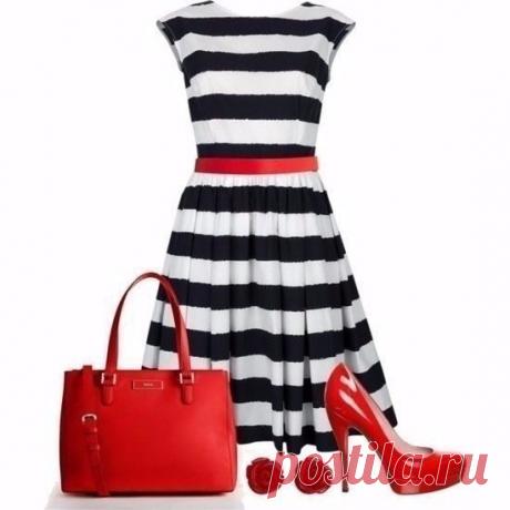 Что носить с красными туфлями.