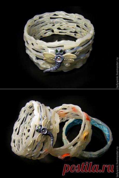 Браслет с помощью клеевого пистолета. - Ярмарка Мастеров - ручная работа, handmade