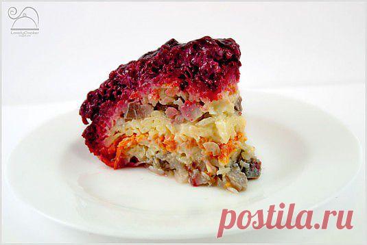 Селедка под шубой - традиционный пошаговый рецепт с фото