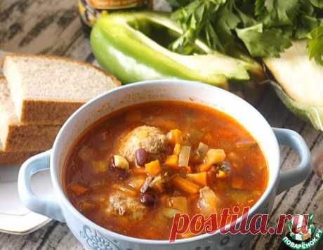 Суп томатный с овощами и фрикадельками – кулинарный рецепт