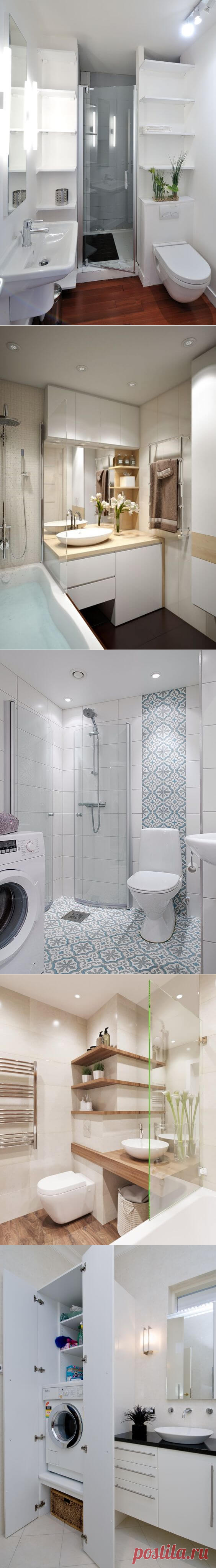 - Дизайн маленькой ванной комнаты. Идеи с фото