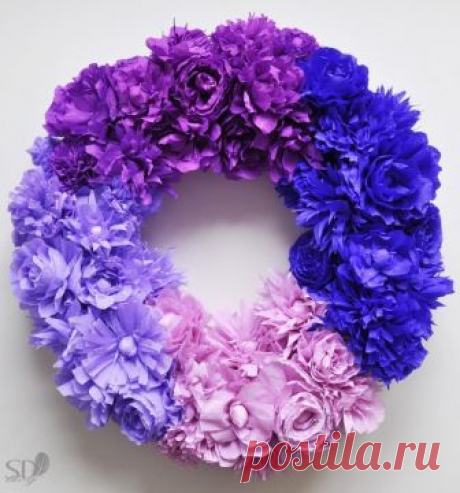 Прекрасный цветочный венок — Сделай сам, идеи для творчества - DIY Ideas