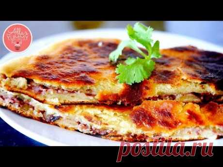 ПИТКА С ПЛЪНКА ОТ БОБ - How To Make Lobiani | Georgian Bean Bread | Лобиани