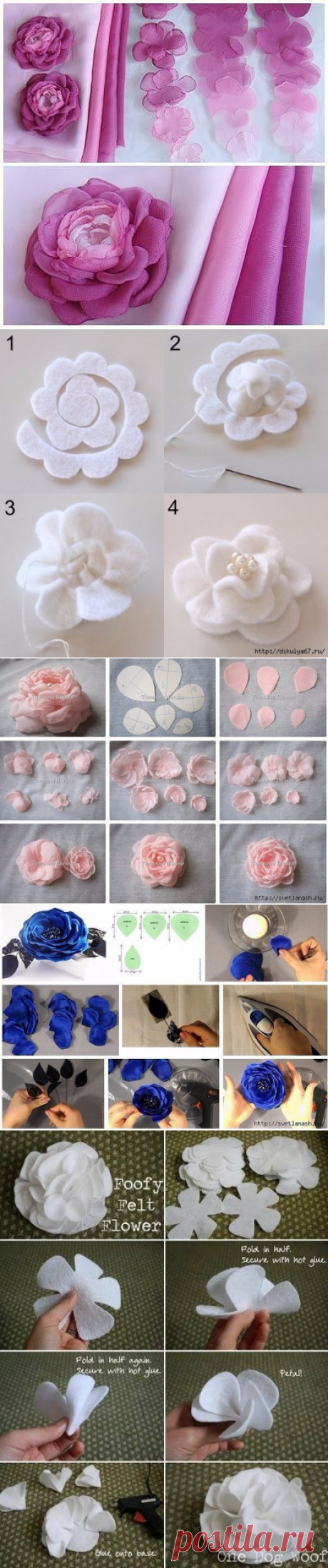 Красивые цветы своими руками — Сделай сам, идеи для творчества - DIY Ideas