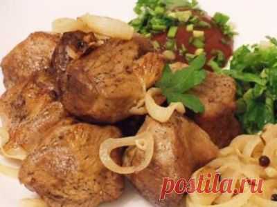 Рецепт: Шашлык на сковороде