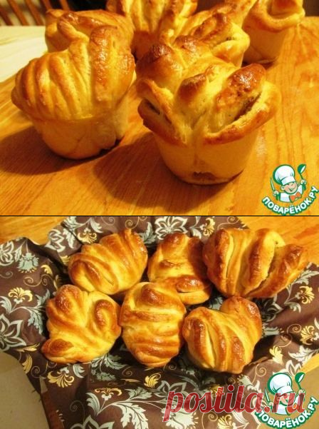 Булочки к супу (с чесночной начинкой)