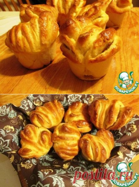 Булочки к супу (с чесночной начинкой)