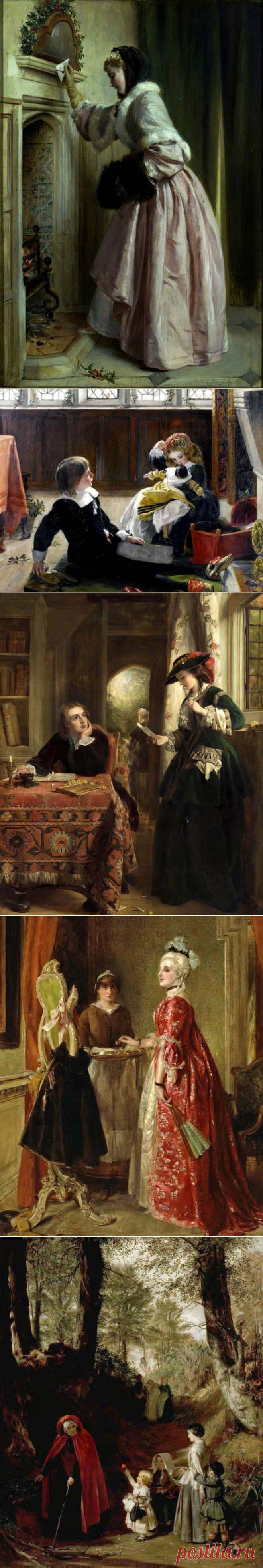 JOHN CALLCOTT HORSLEY - АНГЛИЙСКИЙ АКАДЕМИЧЕСКИЙ ХУДОЖНИК ЖАНРА И ИСТОРИЧЕСКИХ СЦЕН, ИЛЛЮСТРАТОР.