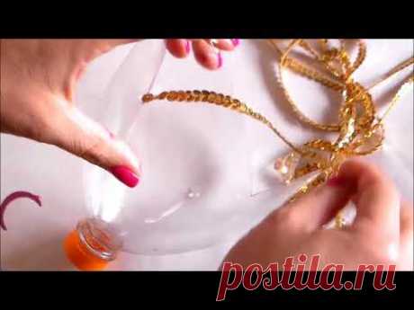Como hacer un Farol pota velas Con una Botella Plastica