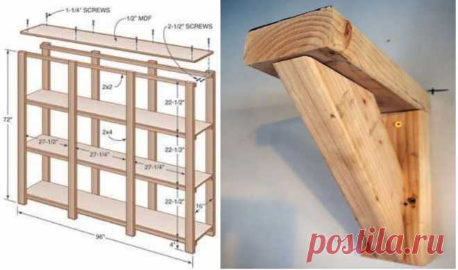 Как сделать полки в сарае своими руками: пошаговая инструкция
