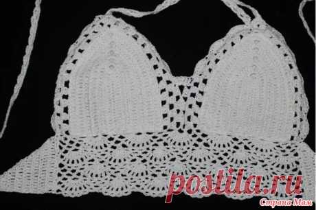 Топ - лиф вязаный крючком. - Вязание - Страна Мам