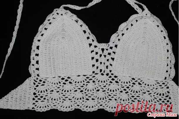 Топ - лиф вязаный крючком. - Вязание - Страна Мам