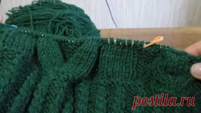 Подробный мастер-класс Мужской СВИТЕР спицами