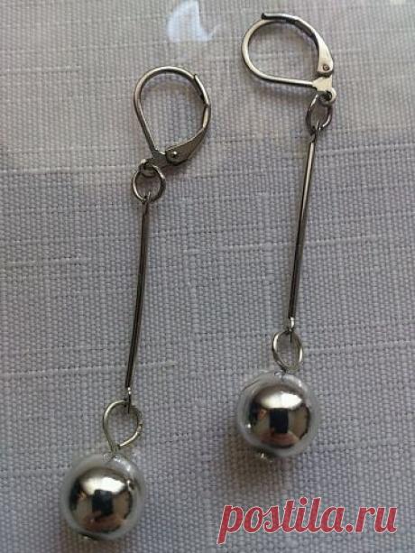 Серьги из бусин