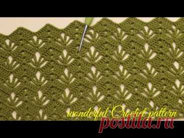 ПРОСТОЕ ВЯЗАНИЕ для начинающих New Beautiful Crochet PATTERN for Tunic Top, blouse, vest
