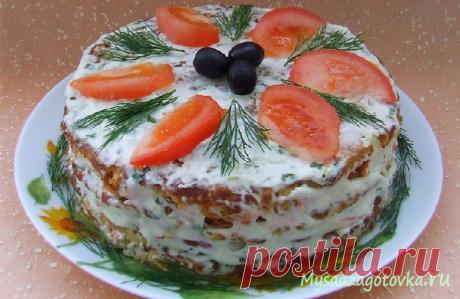 Кабачковый тортик — Сад Заготовка