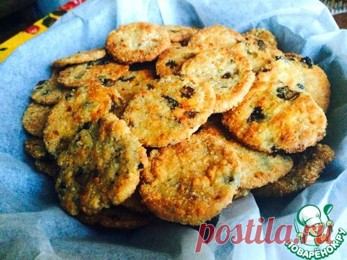 Суперхрустящее печенье с грибами и сыром - кулинарный рецепт