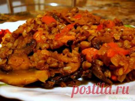 Гречка с грибами и овощами - Рецепты пользователя Дарья Корабейникова - Daily-menu.ru