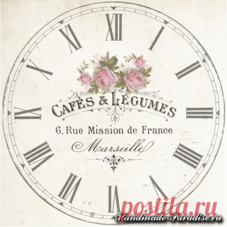 Шаблоны циферблатов часов для распечатки - Handmade-Paradise