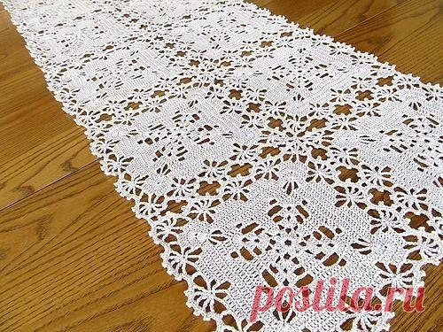 Квадратные мотивы крючком