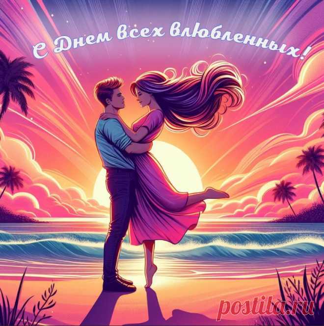 С Днем влюбленных поздравляю.
Пусть любовь преград не знает,
А февральская метель
Не испортит этот день!