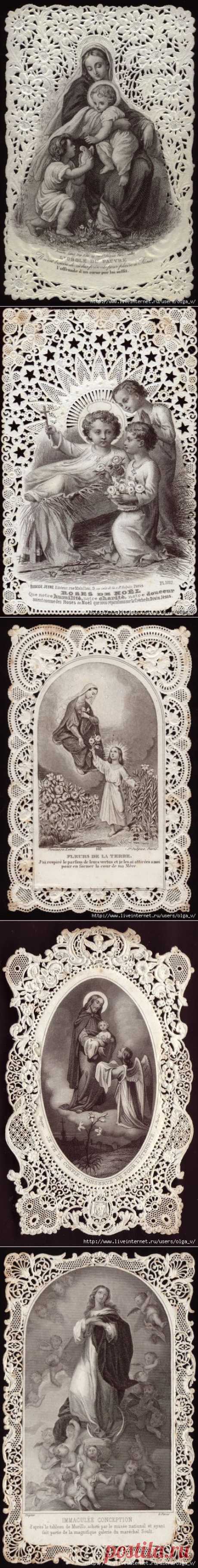 Открытки для творчества)) Holy Card Collections in Europe