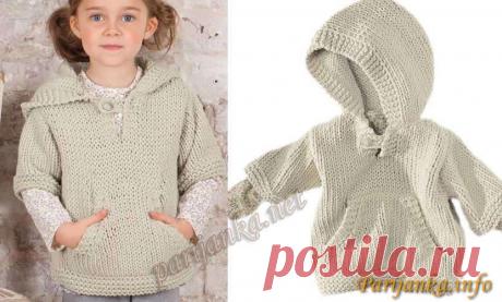 Пуловер с капюшоном (д) 40*68 Phildar №2579