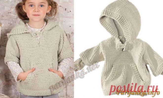 Пуловер с капюшоном (д) 40*68 Phildar №2579