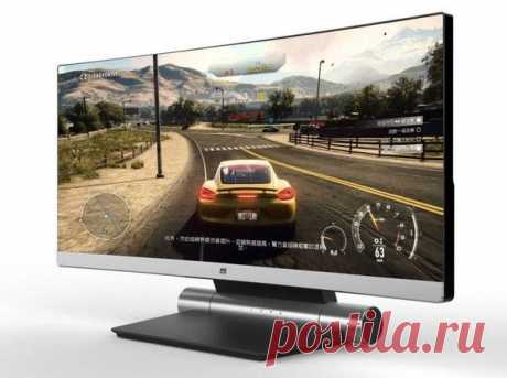 Новый изогнутый QHD-монитор ViewSonic на Gamescom 2015.