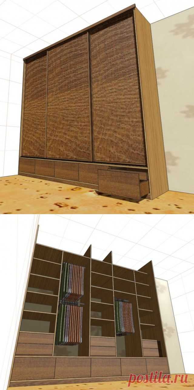 Шкаф-купе своими руками (31 фото)