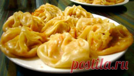 Рецепт Казахские манты с тыквой и луком с фото в домашних условиях