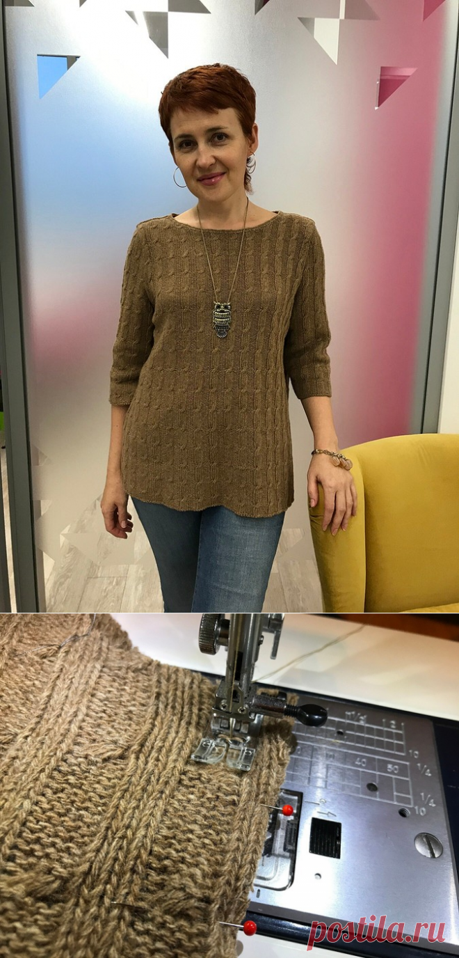 Как сшить простой теплый свитер на швейной машинке — Мастер-классы на BurdaStyle.ru