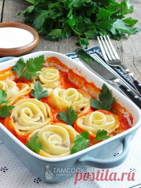 Ленивые пельмени в духовке