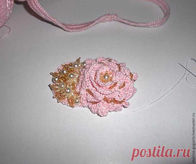 Создаём вязаную повязку-ободок на голову - Ярмарка Мастеров - ручная работа, handmade