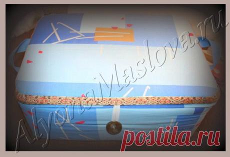 Шкатулка для рукоделия из овощного ящика.