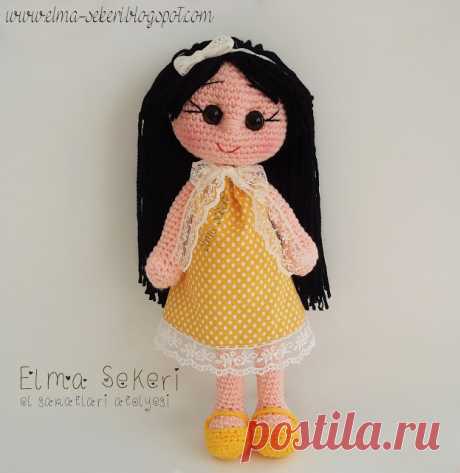 Elma Şekeri El Sanatları Atölyesi - Amigurumi Bebekler ve Örgü Modelleri: Amigurumi Bebek - Karamel