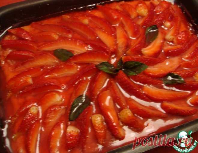 Клубнично-творожный пирог – кулинарный рецепт