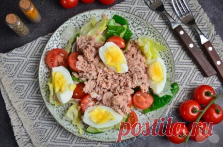 Салат с тунцом и овощами – простой и вкусный рецепт с фото (пошагово)