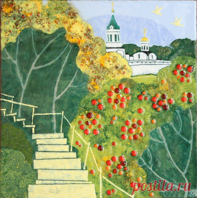 ЭМАЛИ - Сахарова Елена эмаль керамика украшения