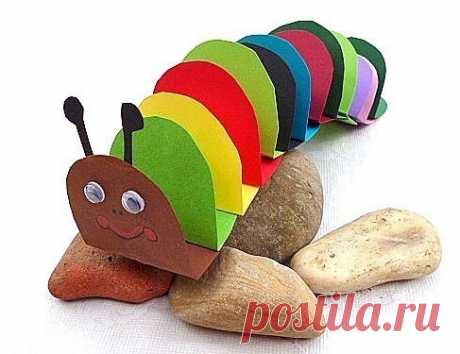 ​Аппликация "Гусеничка"