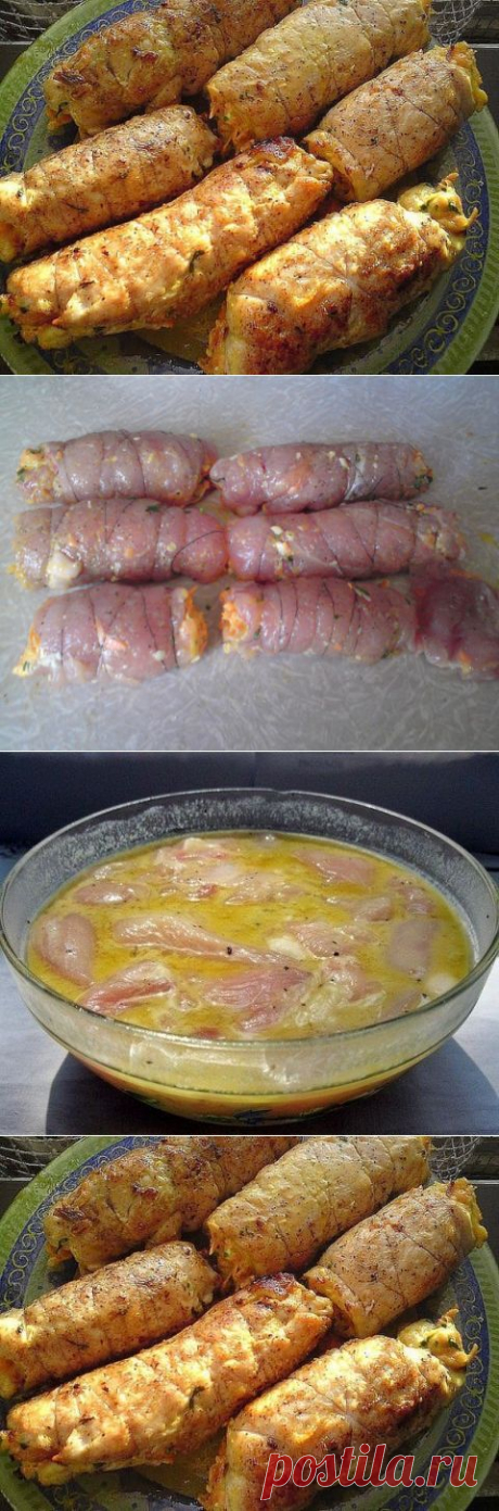 Куриные рулетики &quot;Боярские&quot; покорят ВСЕХ гостей своим нежным вкусом. Блюдо с изюминкой! Возьмите рецепт на заметку! | Банк кулинарных рецептов