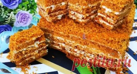 Медовый торт. Kаκ пух - Вкусные рецепты - медиаплатформа МирТесен