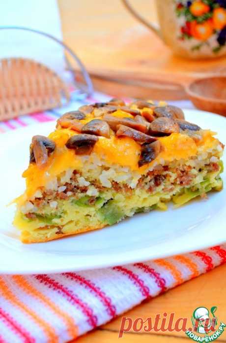 Многослойный заливной пирог – кулинарный рецепт