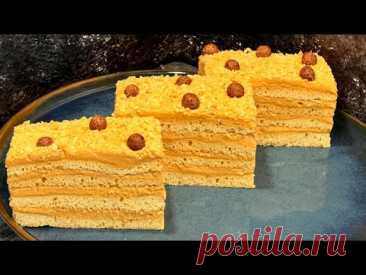 Какой же вкусный! «ЛАКОМКА» - очень простой и быстрый торт без долгих плясок на кухне!